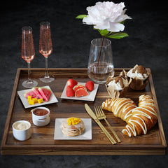 4.5 In. White Square Plates - 100 Count