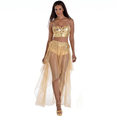 Gilded Glam Corset Costume for Women - L/XL