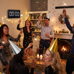 Metallic Gold and Silver Cone Party Hats - 12 Pack