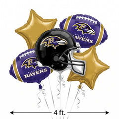Baltimore Ravens Foil Balloon Bouquet
