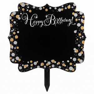 Sparkling Celebration Customizable Happy Birthday Yard Sign