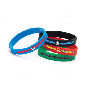 Marvel Avengers "Assemble" Rubber Bracelet Set - 4 Pack