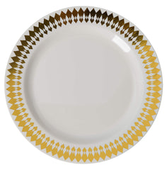 10.25 In. Gold Brilliance Design Plates | 10 Count