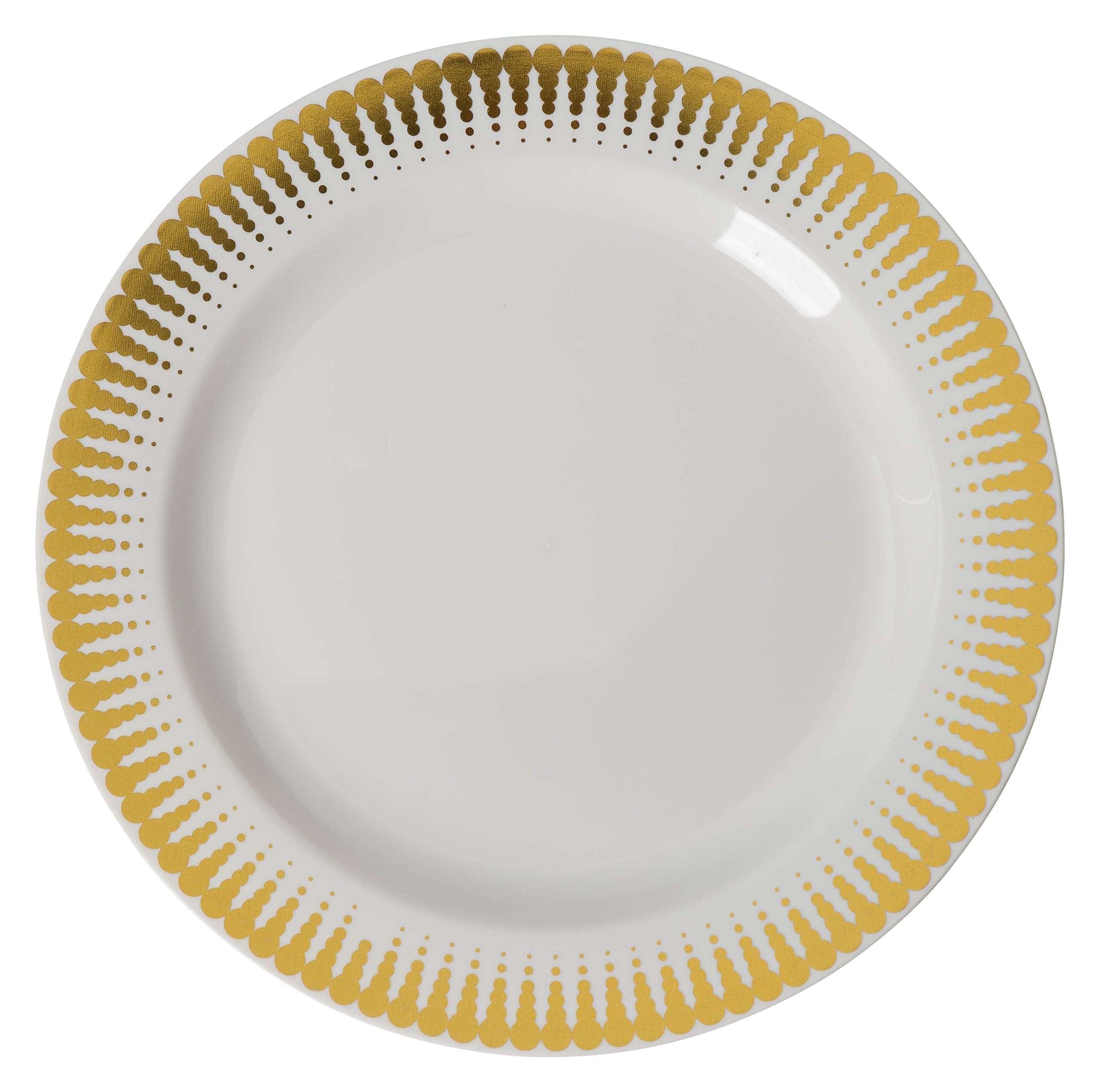 10.25 In. Gold Radial Design Plates | 10 Count