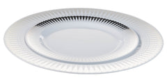 10.25 In. Silver Radial Design Plates | 10 Count