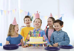 10 In. Navy Plastic Plates | 50 Count