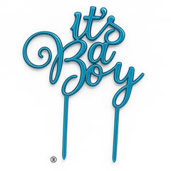"It's a Boy" Blue Cake Topper for Baby Shower