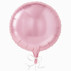 New Pink Metallic Round Foil Balloon - 18 Inch