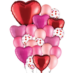 Valentine's Day Heart Balloon Bouquet Set