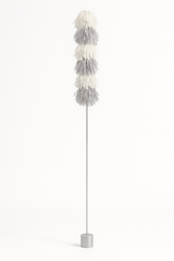 Silver & White Tassel Balloon Weight Tail Accessory, 6-Ft