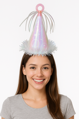 Iridescent Party Hat Balloon Weight