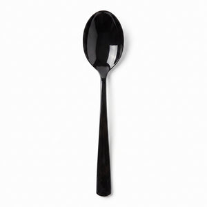 Black Plastic Serving Spoons - 9.75 In. | 2 Count