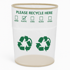 Pop-Up Recycling Bin - 13 Gallon, Easy Storage and Disposal