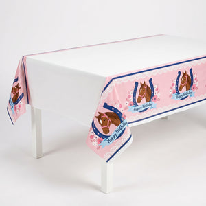Saddle Up Birthday Plastic Table Cover for Kids' Parties