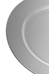 14.25 In. Rigid Silver Plastic Charger