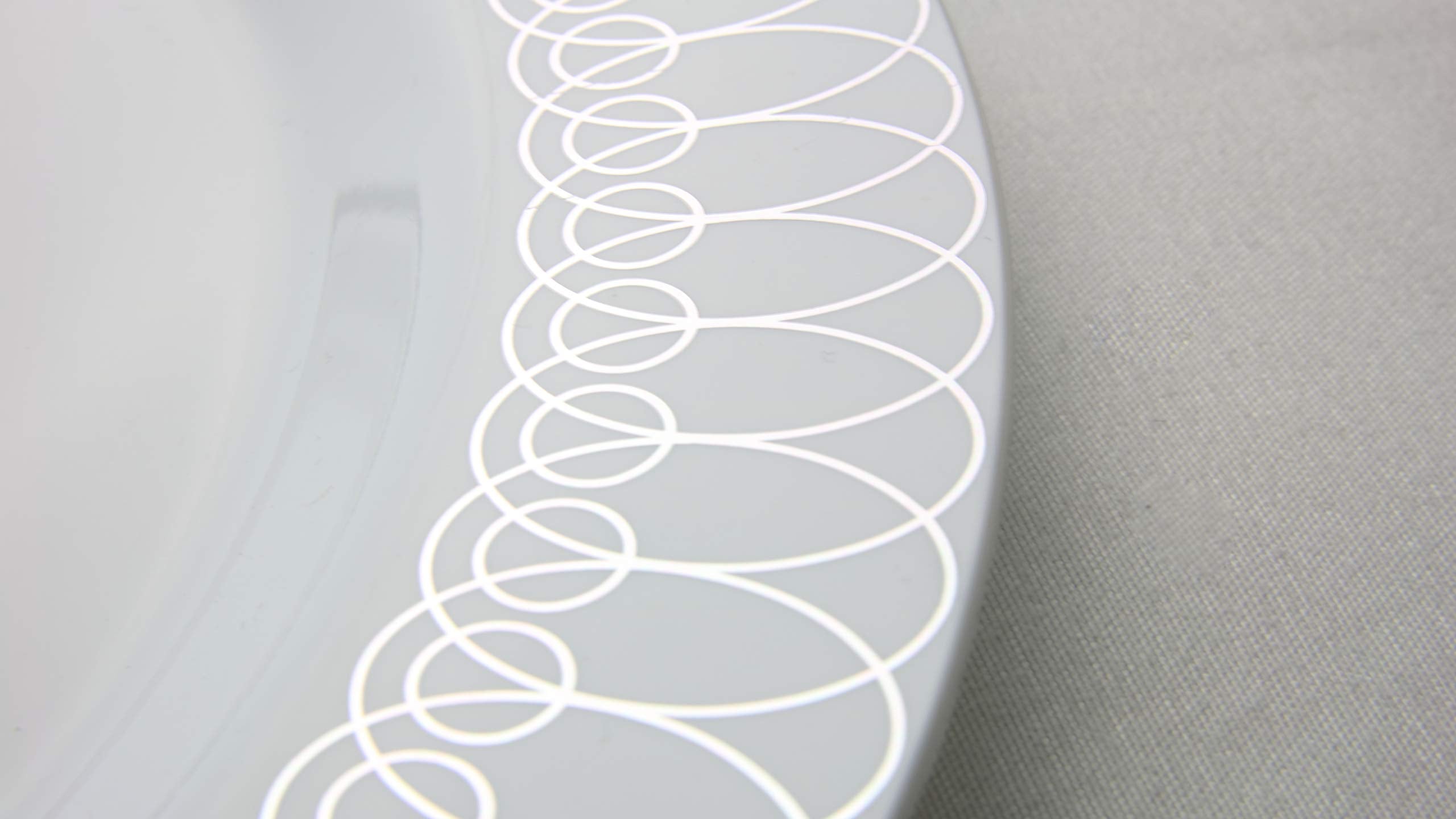 14 Oz. Silver Ovals Design Soup Bowls | 10 Count