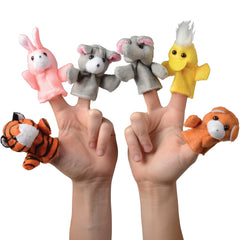 Animal Finger Puppets - 12 Count