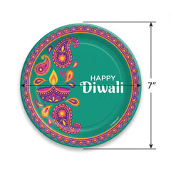 Rangoli Dream 7" Diwali Paper Plates