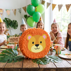 Get Wild Lion Mini Piñata Birthday Decoration
