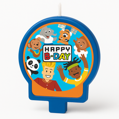 Party Town "Happy B-Day" Gaming Theme Wax Candle