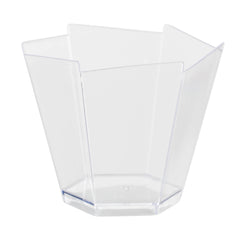 3.3 Oz. Clear Hexagon Mousse Cups With Mini Spoons | 100 Count