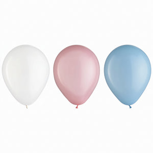 Gender Reveal 5-Inch Latex Balloons - 25 Pack