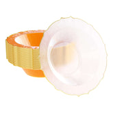 12 Oz. Rosè/Gold Petal Bowls | 20 Count