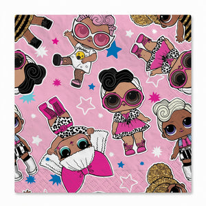 LOL Surprise! Together 4EVA Beverage Napkins - 16 Pack - 5 In. X 5 In.