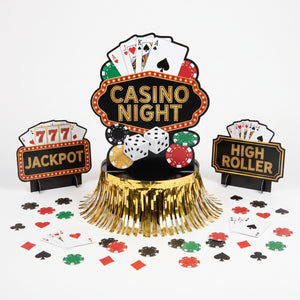 Roll the Dice Casino Table Decorating Kit - 23 Pieces
