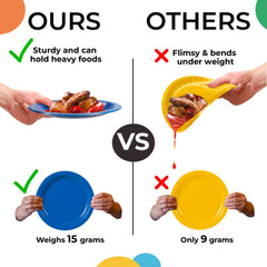 9 In. Light Blue Paper Plates - 50 Ct.