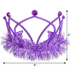 Sparkling Purple Tiara - Perfect for Team Spirit and Everyday Glam