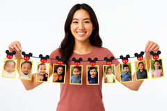 Disney Mickey Mouse Birthday Photo Garland Kit