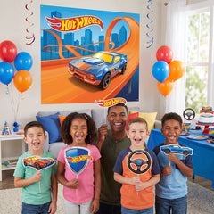 Hot Wheels Scene Setter Kit for Kids Birthday Party