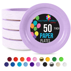 7 in. Lavender Paper Plates | 50 Ct.