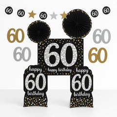 Sparkling Celebration 60th Birthday Room Decoration Kit