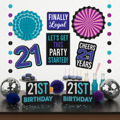 Finally 21! Birthday Room Decorating Kit