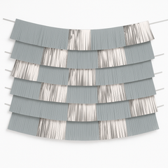 Silver Fringe Hanging Backdrop Garland Decoration