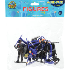 Police Figures - 12 Count