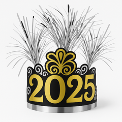 Glamorous 2025 New Year's Eve Tinsel Tiara