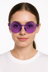 Purple Rimless Party Glasses