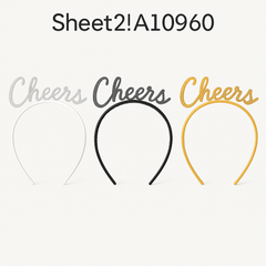 New Year's Eve Cheers Headband Set - 6 Pack