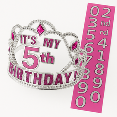 Customizable Birthday Tiara for Kids