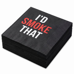 "I'd Smoke That" Summer BBQ Beverage Napkins - 16ct - 5 In. X 5 In.