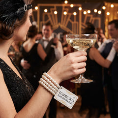 Multi-Strand Faux Pearl Bracelet - Elegant Costume Accessory