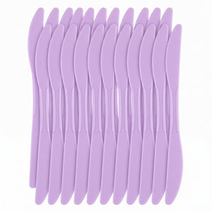 Lavender Plastic Knives - 7.5 in. - 20 Pack