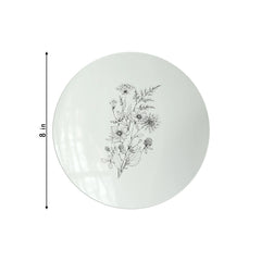 8" Dandelion Bloom Design Plastic Plates (10)