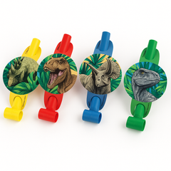 Jurassic World Dinosaur Blowout Noisemakers - 8 Pack