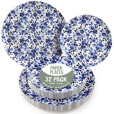 Earthtrends Bluebelle Design Plates Combo Set 16/16.