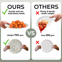 Earthtrends Petite Fleur Design Plates Combo Set 16/16.