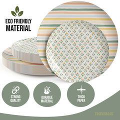 Earthtrends Folk Design Plates Combo Set 16/16.